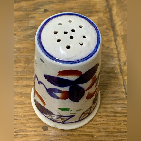 Early 19th Century Gaudy Welsh Old Buddha Oyster Pattern Salt Shaker - Picture 3 of 13